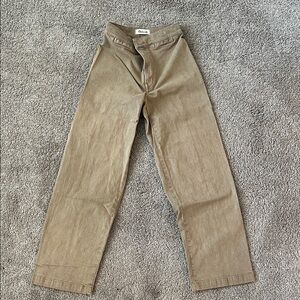 Madewell Women’s Khaki Straight-Leg Pants